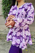 Shades Of Purple Peplum Set